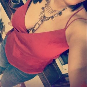 Express blouse rose gold